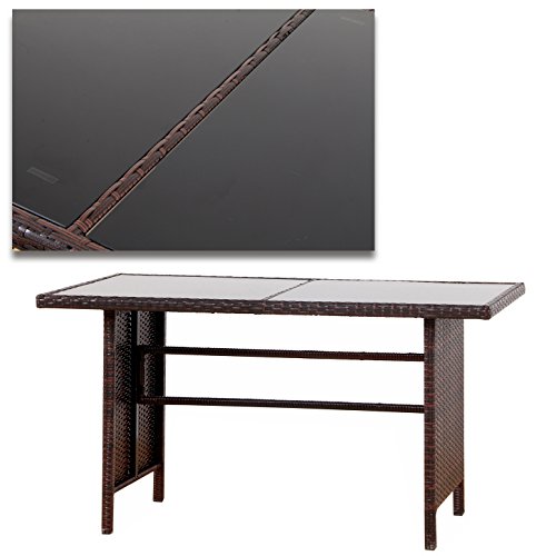 BOSTON Poly Rattan Gartenmöbel Braun Gartenset Lounge Sitzgruppe Gartengarnitur - 3