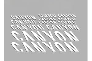 Ecoshirt Pegatinas Canyon F157 Vinilo Adesivi Decal Aufkleber Клей MTB Stickers Bike, Blanco