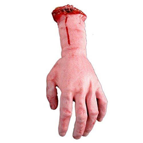 Realistic Latex Gory Human Arm Hand Life Size Scary Bloody Blood Body Parts for Halloween Party Indoor Outdoor Prop and Cosplay Decor reviews Realistic Latex Gory Human Arm Hand Life Size Scary Bloody Blood Body Parts for Halloween Party Indoor Outdoor Prop and Cosplay Decor