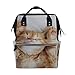 Produktbild Kawaii Nette Orange Ingwer Katze Große Kapazität Wickeltaschen Mama Rucksack Multi Funktionen Windel Pflegetasche Tote Handtasche Für Kinder Babypflege Reise Täglichen Frauen
