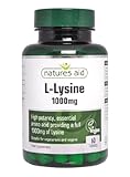 Natures Aid L-Lysine 1000mg - Pack of 60 Tablets