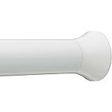 Amazon Basics - Bastone per tenda da doccia, da 91 a 137 cm, bianco