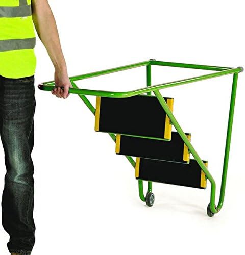 2 step light duty tilt n pull green - access equipment - steps