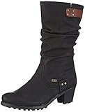 Anlass: Casual Rieker Y8086 Damen Langschaft Stiefel, schwarz (schwarz/brandy/00), 40 EU (6.5 Damen UK)