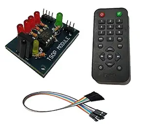 Embeddinator's Wireless TSOP Module (4-Bit Module) with IR Remote for Raspberry Pi, DSP, AVR, PIC, 8051