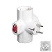 Produktbild wolpack 19110047 – Adapter Triple schuko 16 A 250 V mit Schalter.