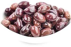 DELI MED Greek KALAMATA PITTED Olives in Brine - 2.9 KG Net Weight (2 KG Drained Weight)