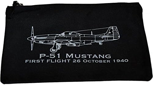 Got2HaveOne First Flight P-51 Mustang Handy Pouch One Size Black