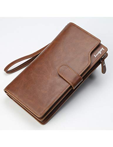 Preisvergleich Produktbild BAHLD Frauen Lange Brieftasche Frauen Lange Reißverschluss Geldbörse Multifunktions Geldbörse Männer Geldbörse Brieftasche Frauen Leder Kupplung Brieftasche Business Geldbörse