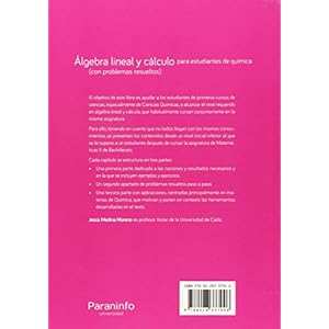 Álgebra lineal y cálculo para estudiantes de químicas (con problemas resueltos) (Matematicas (paraninfo))