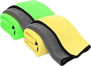 Sheen Microfiber Towel 800 GSM (Pack Of 2) Multicolor