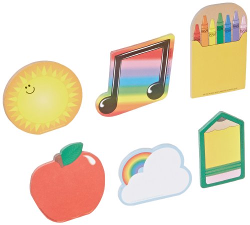 School Smart Lot de 6 mini blocs-notes 7,6 cm de large x 7,6 cm de long