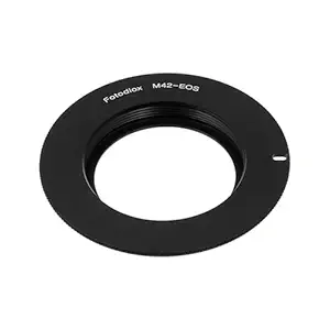 Fotodiox Lens Mount Adapter, Black M42 (42mm x1 thread Mount) Lens to Canon EOS DSLR Adapter, fits Canon EOS 1D, 1DS, Mark II, III, IV, 1DC, 1DX, D30, D60, 10D, 20D, 20DA, 30D, 40D, 50D, 60D, 60DA, 5D, Mark II, Mark III, 7D, Rebel XT, XTi, XSi, T1, T1i, T2i, T3, T3i, T4, T4i