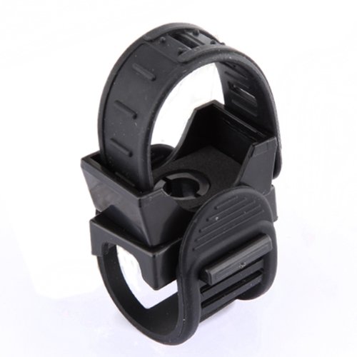 OUTERDO Taschenlampe Halter einstellbar Universal Halterung für Fahrrad Lenkerhalterung - 4