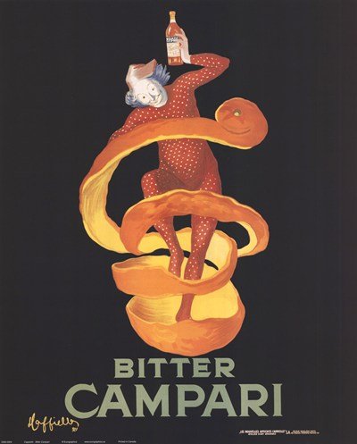 10 - 15 EUR Bitter Campari por Leonetto Cappiello Póster Impresión, 16 x 20