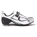  Muddyfox Kinder TRI 100 Junior Radsport Schuhe Rennradschuhe Fahrrad Radfahren White/Black 5 (38)