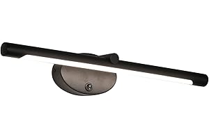 ‎ECOGEHEN EcoGehen 46CM Modern Spiegelleuchte Bad mit Schalter 8W LED Wandlampe Waschtisch Wandleuchte Spiegelleuchten Badezimmer Spiegel Nachttisch Leselampen Bilderleuchte Lampe über Spiegel Warmweiß Schwarz