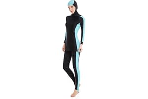 nadamuSun Modest Muslim Swimwear Islamic Swimsuit for Women Hijab Swimwear Full Coverage Swimwear Muslim Swimming Beachwear Swimsuit