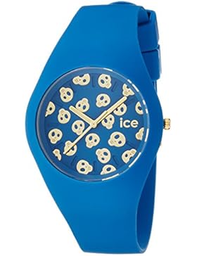 Ice-Watch Damen - Armbanduhr Ice Skull Analog Quarz Silikon ICE.SK.DWR.U.S.15