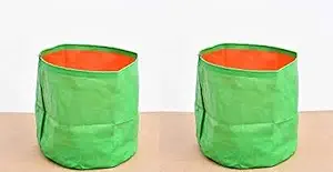 VGreen Garden HDPE Terrace Gardening Green Grow Bags (9 x 9), 2 Pieces