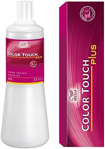 Wella Color Touch Plus 77/03 Intense Medium Natural Gold Blonde 60ml and Wella Color Touch Plus Emulsion 4 % 500ml TWIN PACK