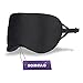 Produktbild Schlafmaske Eye Mask – Homello Upgraded Verstellbar Bequemer Gurt Hautfreundlich Natürliche Seide Super Weiche Augenbinde Schlaf Masken für Reise Herren Damen – Schwarz