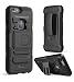 Produktbild iPhone 6s Plus Hülle, i-Blason Apple iPhone 6/6s Plus Case Schutzhülle Tasche 5.5, Prime Serie 2-Schicht Holster Hülle mit Standhälter, schwenkbaren Gürtel mit Locking-Mechanismus für iPhone 6 Plus (schwarz)