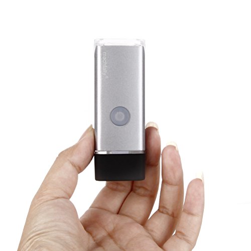 GVDV Fahrradlicht 180 lm Cree LED USB Wiederaufladbar IPX4 Wasserfest 4 Modie STVZO Zugelassen, Silber/Schwarz - 7