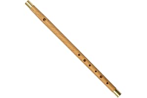 CLARKE TINWHISTLE Brittania Wooden Fife in C – Cocuswood/Brass | Used for Civil War Re-Enactment flute, historical Renaissance Baroque instrument, LARP, Fife and Drum Corp Marching Band and parades
