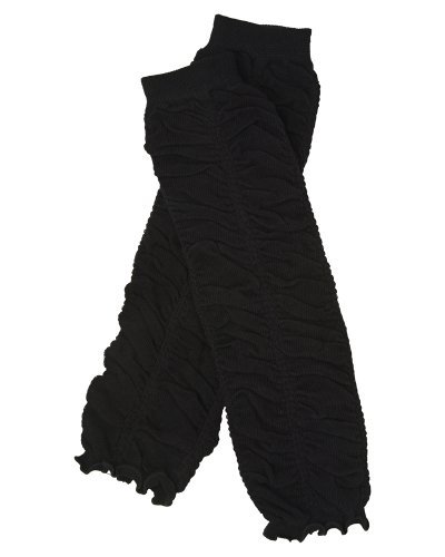 Ruffle baby leg warmers in various colors by juDanzy for girls, toddler, child (Black) Color: Black