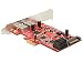 Produktbild PCI Express Karte an 2 x extern USB 3.0 + 2 x intern SATA 6 Gb/s Low Profile Form Faktor, Delock® [89389]