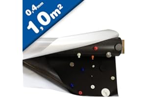 MAGNOSPHERE Feuille ferreuse brut - Feuille Caoutchouc Ferreux AUTO ADHESIF 0,4mm x 1m x 1m