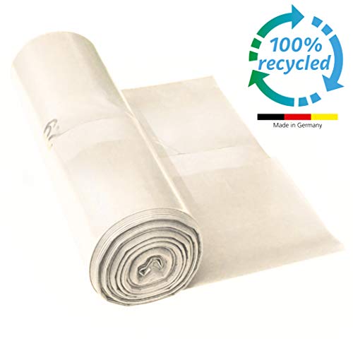 ProfessionalTree Bolsas de basura 120 l - gran resistencia al desgarro - rollo de 25 - Tipo 100 extra - Sacos de basura XXL bolsas de basura - 70 ? - 700 x 1.100 mm - LDPE - transparente