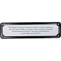 Set Portatarghe Ant Post In Alluminio - Foto 2