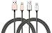 Produktbild JNN Lightning-Kabel, geflochten, 1 m, verschlaufungsfrei, für iPhones, iPads, AirPods, iPods und mehr