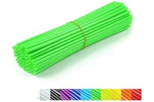 DILWE Copertura del Raggio,Copriraggi da Motocross Protettori 36Pcs Copriraggi Ruote Motocross Cerchioni Spoke Guard Wraps Spoke Reflector Wheel Rim Protector per Moto