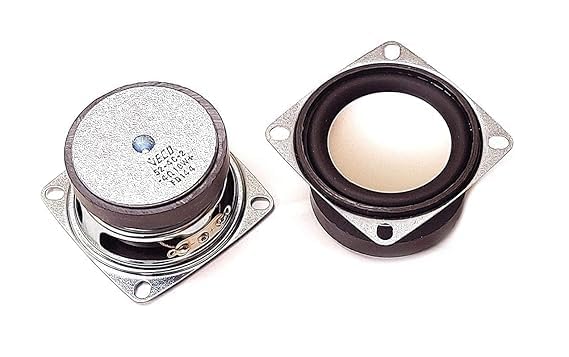 SP Electron SP Electron (Pack of 2) 2 inch 4 ohm 3 watt Silver Cone Full Range Speaker, Woofer for DIY Projects and Kits,