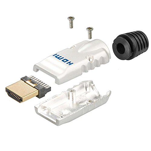 20 m HDMI Verlegekabel mit 2 HDMI Steckern (unmontiert); Meterware unmontiert; HDMI Kabel für Selbstmontage; HDMI High Speed mit Ethernet - 3
