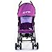 Buggy Stroller Pushchair With Large Sun Canopy Hood - Zeta Vooom - Plum Dots With Rain Cover