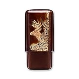 Geeignet für die meisten Zigarren, einzigartiges Design, angemessener Platz, bietet Platz für 3 Zigarren