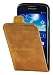Produktbild Perfect Case Stil Better Premium Qualität Echtleder Flip Case für Samsung Galaxy S4 Active GT-i9295 braun