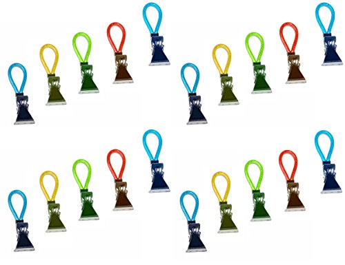 20 Handtuchclips Metall, Aufhänge-Clips,Handtuchhalter Geschirrtuch Aufhänger