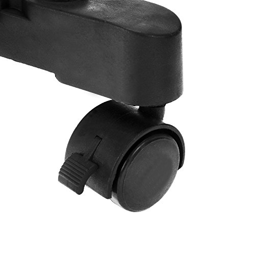 qobobo® Kleiderständer Rollgarderobe ausziehbar rollbar Garderobenständer Kleiderstange Wäscheständer Teleskopgarderobe Klappständer Wäschetrockner auf Rollen Kleiderstange mit Schuhablage, schwarz - 6