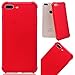 Produktbild CE-Link für iPhone 7 Plus Hülle Vollschutz Schale Ultradünne Etui Weich Silikon Schutzhülle Handyhülle Anti-Scratch TPU Backcover + Ultra Weiche Plastik PC Front Full Body Protective Case Clear Cover Silicone Bumper - Rot + 1 x Panzerglas