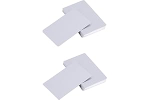 TYENAZA Lot de 100 cartes de visite en métal, argentées, pour marquage laser et laser, en aluminium imperméable, gravées pour le bureau et le bureau