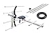 Price comparison product image Caravan TV Aerial Kit for Digital Freeview Consisting of 4G TV Antenna , 9ft 3 Section Mast , Jockey Wheel Clamp and 10m Coaxial Cable Perfect for Caravan Motorhome Camping etc ONLY SUITABLE FOR MAINLAND UK. CAN ONLY SHIP TO MAINLAND UK EXCLUDES SCOTTISH HIGHLANDS.