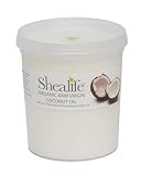Organic Raw Virgin Coconut Oil, for Moisturing & Treating Dry Skin & Conditioning Damaged Hair Supplied Direct by Shea Life Skincare 1 Kg Tub
