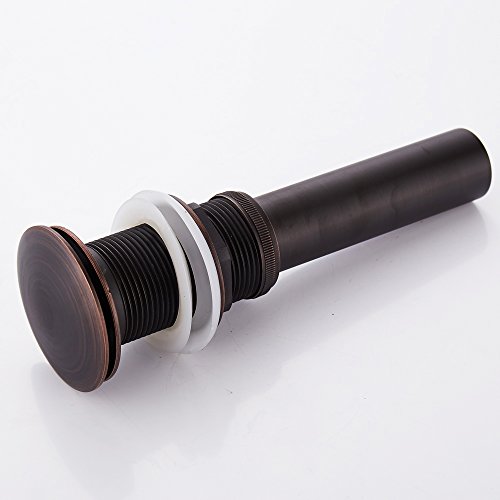 Weare Home alle Messing Schwarz Öl-rubbed Bronze Retro Design Pop Up Ventil Ablaufgarnitur Waschbecken Ablauf für Badezimmer Dusche ohne Überlauf - 3