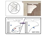MYTK 8+2 Magic Lock, magnetisches Schrankschloss als Kindersicherung, Montage ohne Bohren und Schrauben (8 Schlösser mit 2 Schlüssel Weiß) - 5