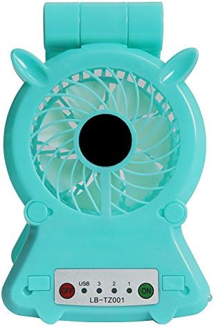 Phone Cooler, Jingleer 5 in 1 Multi-functional Mobile Radiator USB Fan for Gamer with LED light, Battery Powered (Blue)
